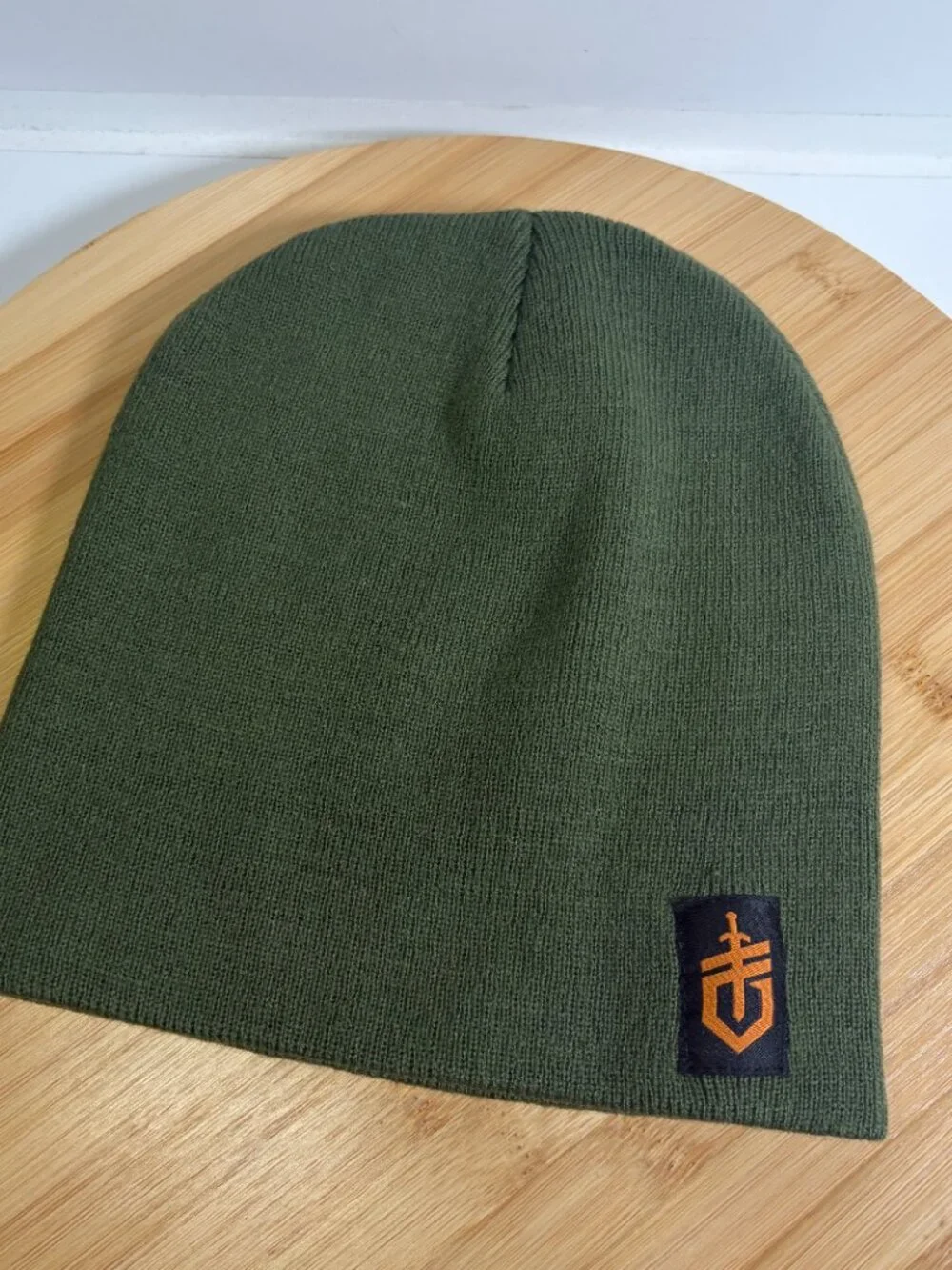 Gerber Gear Green Knit Beanie Cap Patch Stretch Gorpcore Hunting Fishing